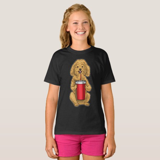 Poodle-Tasse T-Shirt (Vorne ganz)