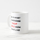 Poodle, Teacup, Mama, phantastisch Kaffeetasse (Vorderseite Links)