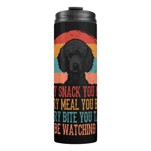 Poodle Thermosbecher (Vorderseite)