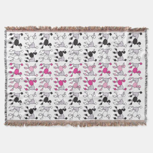 Poodle Throw Blanket Decke (Vorderseite)