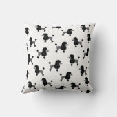 Poodle Throw Kissen (Rückseite)