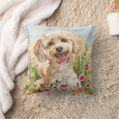 Poodle Throw Kissen - Aquarell (Decke)