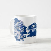 Poodle Tilts Head Funny Quote Vater Kaffeetasse (Vorderseite Links)
