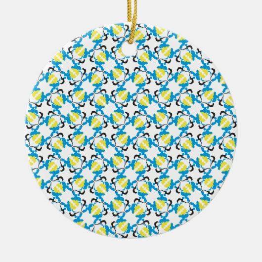 Poodle Time Keramik Ornament (Vorne)