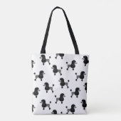Poodle Tote Bag Tasche (Rückseite)