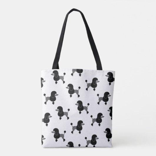 Poodle Tote Bag Tasche (Rückseite)