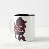 Poodle Toy BESTE FREUNDIN Tasse (Vorderseite Links)