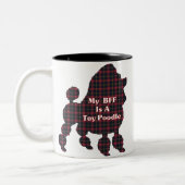 Poodle Toy BESTE FREUNDIN Tasse (Links)