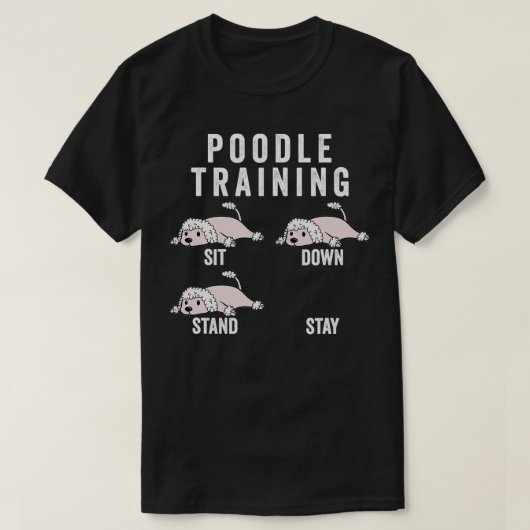 Poodle Training Dog T-Shirt (Design vorne)