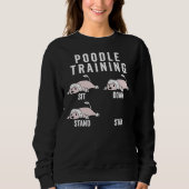 Poodle Training Sweatshirt (Vorderseite)