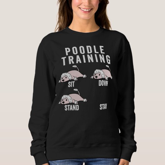 Poodle Training Sweatshirt (Vorderseite)