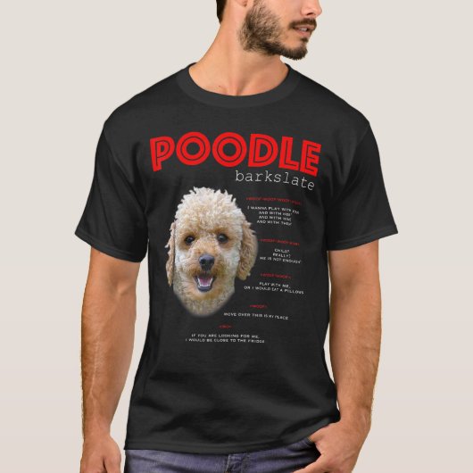Poodle Translate T-Shirt (Vorderseite)