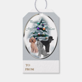 Poodle Trio Christmas Geschenkanhänger