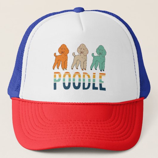 Poodle Truckerkappe (Vorderseite)