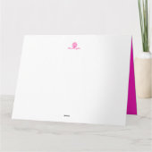 Poodle und Regenbogenkuchen zum Geburtstag mit Spa Karte (Rückseite)