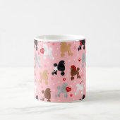 Poodle Valentine Muster Kaffeetasse (Mittel)