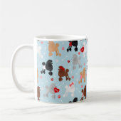 Poodle Valentine Pattern Kaffee Tasse (Links)