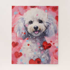 Poodle Valentinstag Puzzle