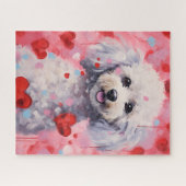 Poodle Valentinstag Puzzle (Horizontal)