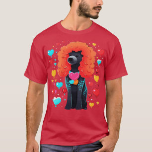Poodle Valentinstag T-Shirt