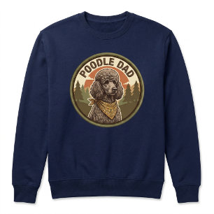 Poodle-Vater-Crewneck Doodle-Hund-Vater-Geschenk Sweatshirt