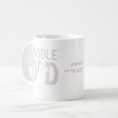 Poodle Vater Dog Vater Geschenk Kaffeetasse (Vorderseite Links)
