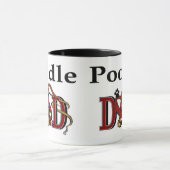 Poodle Vater Geschenke Tasse (Zentrum)