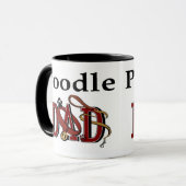 Poodle Vater Geschenke Tasse (Vorderseite Links)