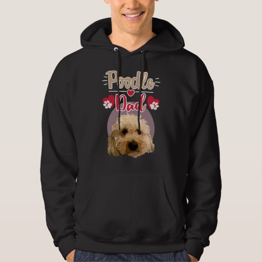 Poodle Vater Hoodie (Vorderseite)
