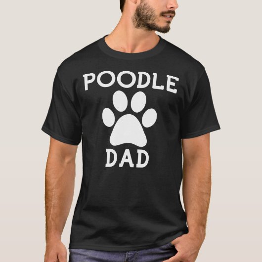 Poodle Vater Paw T-Shirt (Vorderseite)