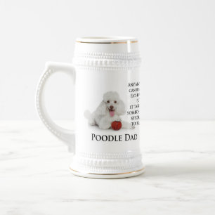Poodle Vater Stein Bierglas