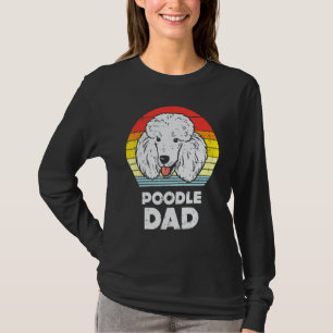 Poodle Vater Sunset Retro Tier Hund Lover Besitzer T-Shirt