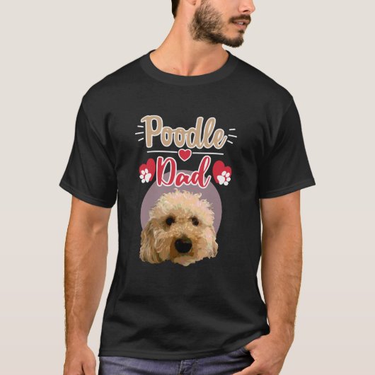 Poodle Vater T-Shirt (Vorderseite)