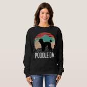 Poodle Vater T- Sweatshirt (Vorne ganz)