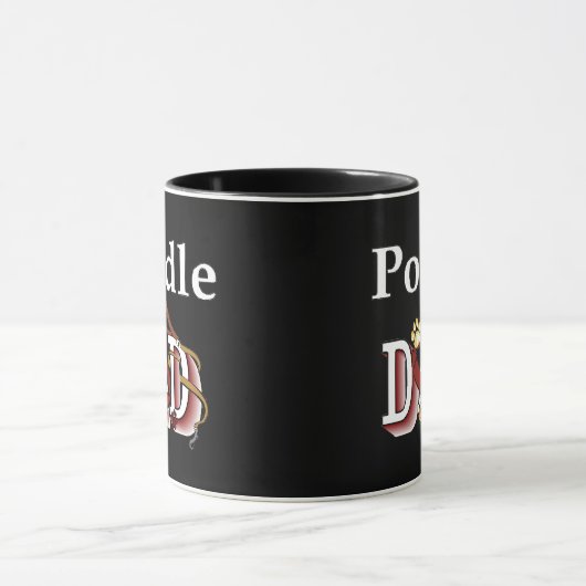 Poodle Vater Tasse (Zentrum)