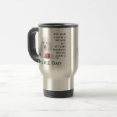 Poodle Vater Travel Mug Reisebecher (Vorderseite Links)