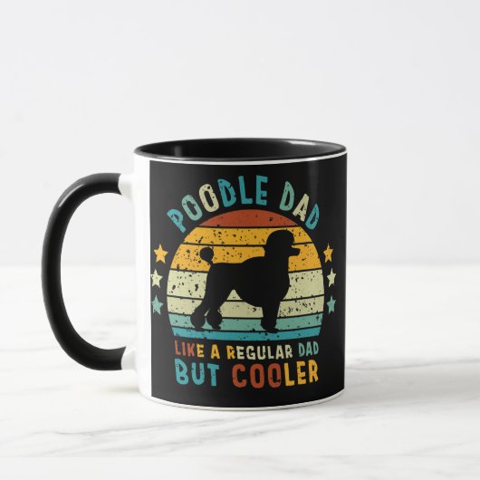 Poodle Vater wie ein regelmäßiger Vater, aber Cool Tasse (Links)