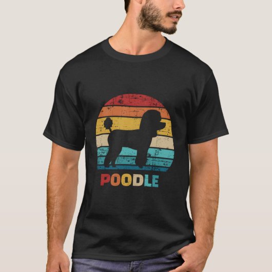 Poodle Vintag T-Shirt (Vorderseite)