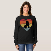 POODLE Vintages Retro-Liebe Herz Sweatshirt (Vorne ganz)