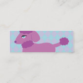 Poodle-Visitenkarten Mini Visitenkarte (Rückseite)