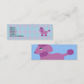 Poodle-Visitenkarten Mini Visitenkarte (Vorne/Hinten)