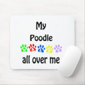 Poodle Walks Design Mousepad (Mit Mouse)