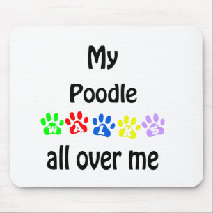 Poodle Walks Design Mousepad