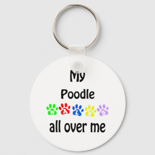 Poodle Walks Design Schlüsselanhänger