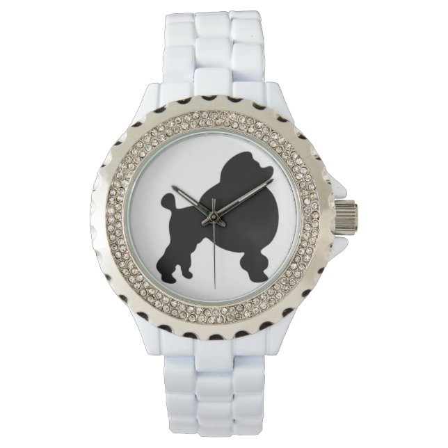 Poodle Watch Armbanduhr (Vorderseite)