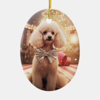 Poodle Weihnachten, Hundeschenk, Hundeschenkgesche Keramik Ornament