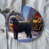 Poodle Weihnachtsfeiertag Button (Beispiel)