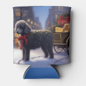 Poodle Weihnachtsfeiertag Dosenkühler (Vorderseite)