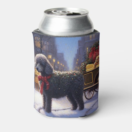 Poodle Weihnachtsfeiertag Dosenkühler (Kanne Rückseite)