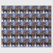 Poodle Weihnachtsfeiertag Geschenkpapier (Flach)